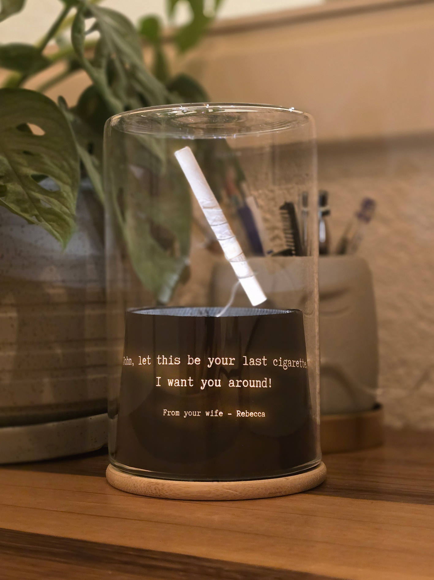 The Last Cigarette Glass Dome – A Unique Gift for Lasting Change